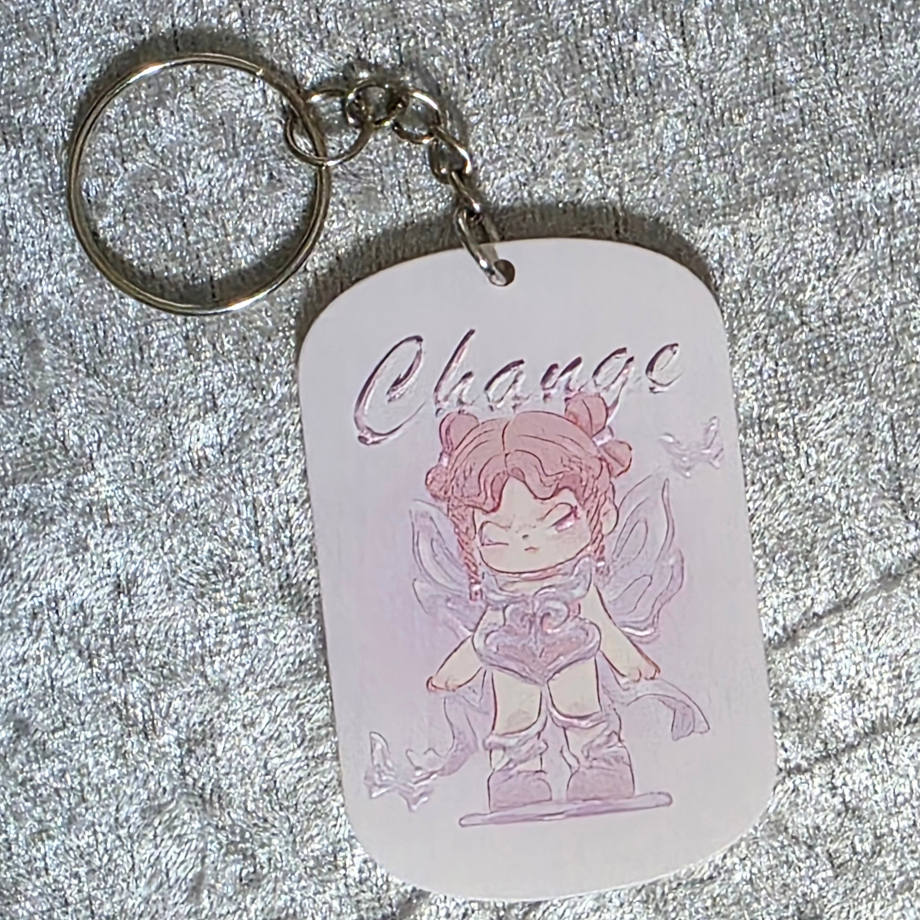 Skull Panda Keychain: Kawaii Anime Keyring, Bag Charm