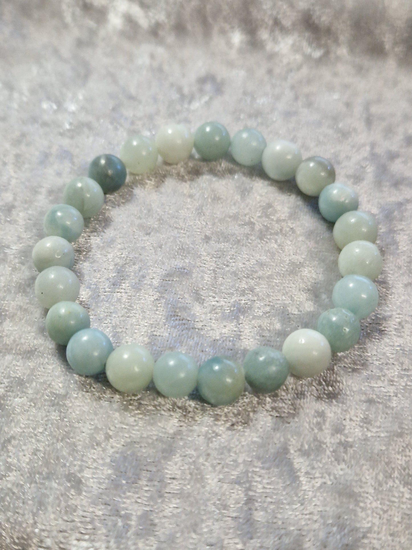 Natural Crystal Bead Bracelet - Amazonite
