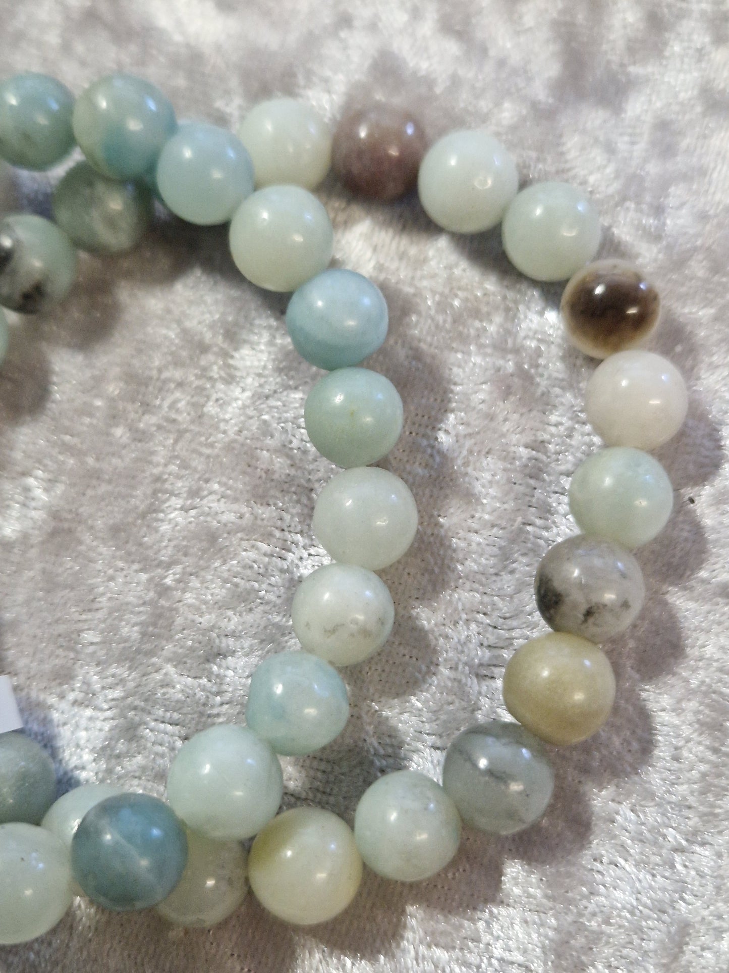 Natural Crystal Bead Bracelet - Amazonite