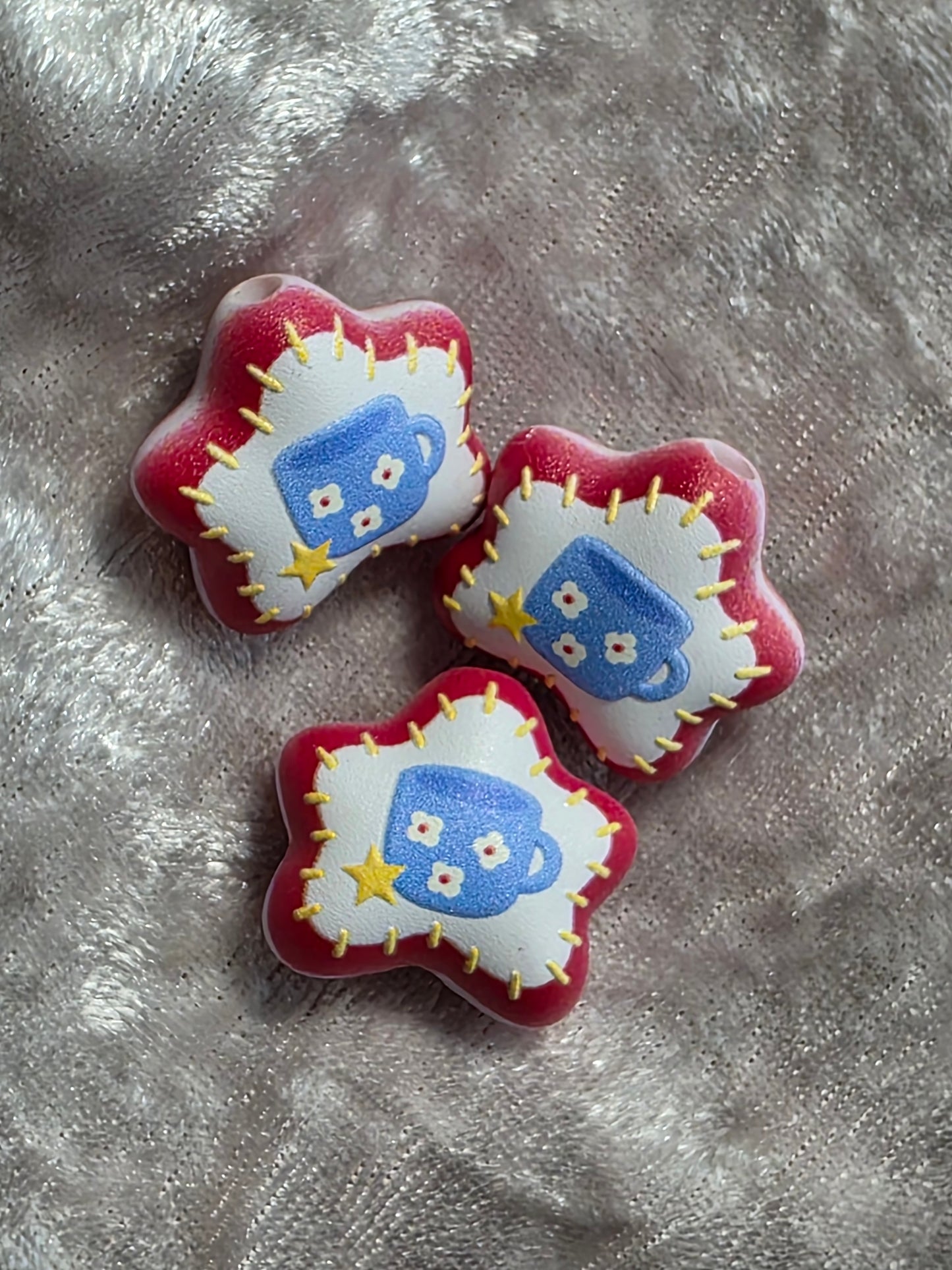 Artisan Handmade Flower shape Beads for craft ideas