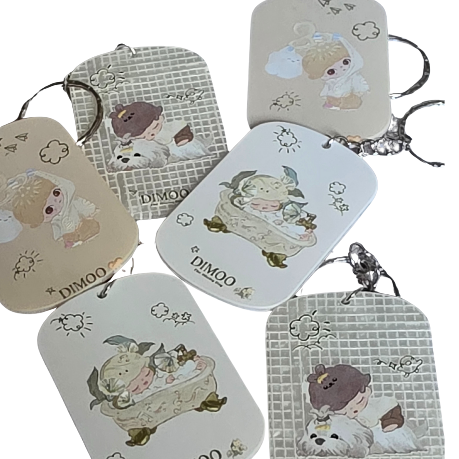 Dimoo Keychain: Kawaii Anime Keyring, Bag Charm