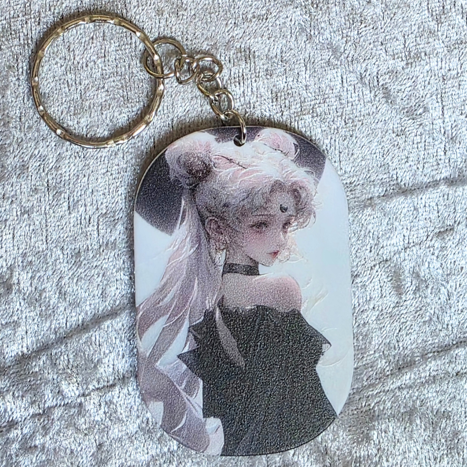 Sailor Moon Keychain: Kawaii Anime Keyring, Bag Charm