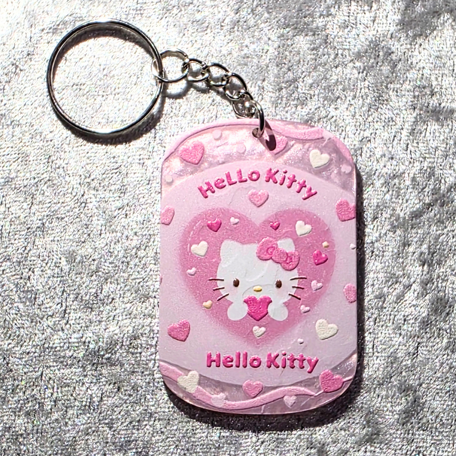 Kitty Keychain – Kawaii Anime Bag Charm & Acrylic Keyring
