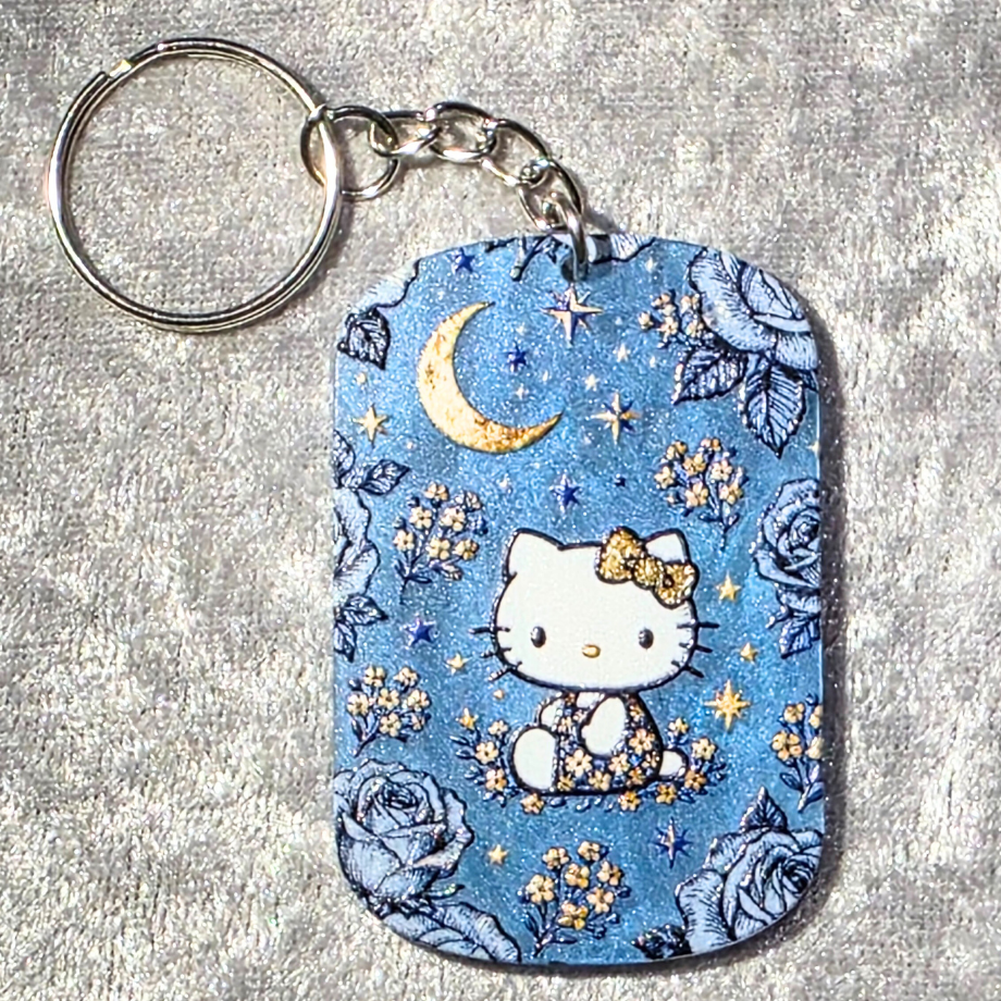 Kitty Keychain – Kawaii Anime Bag Charm & Acrylic Keyring