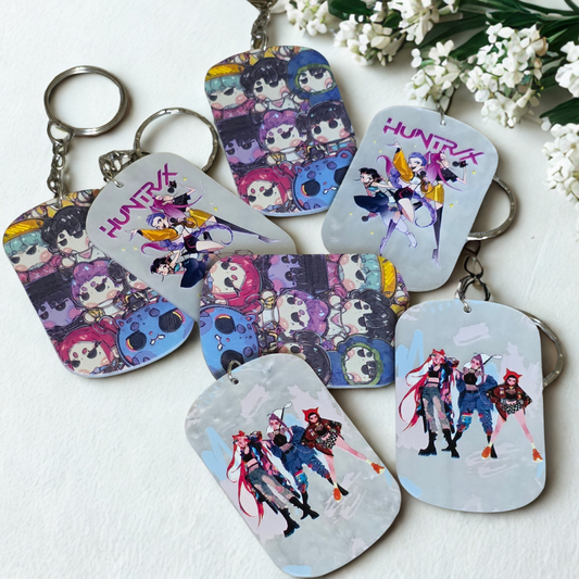 KPop Keychain: Kawaii Keyring, Saja Huntrix Theme