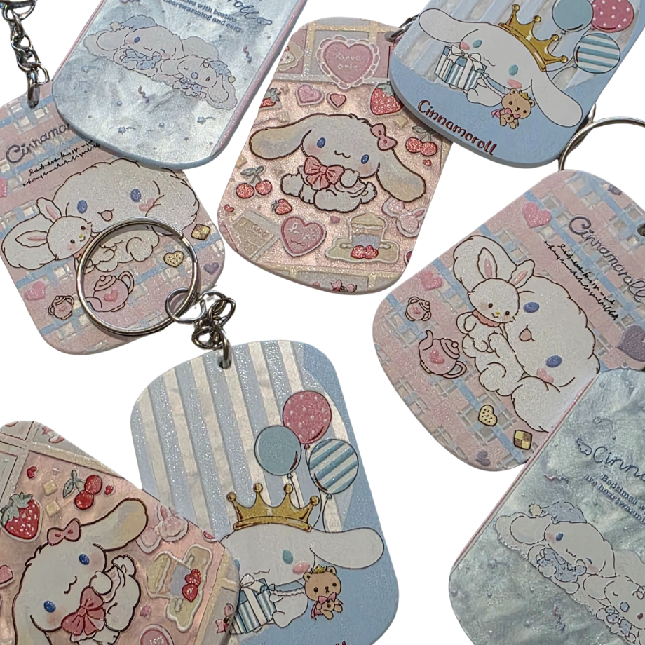 Cinna Keychain – Kawaii Anime Bag Charm & Acrylic Keyring