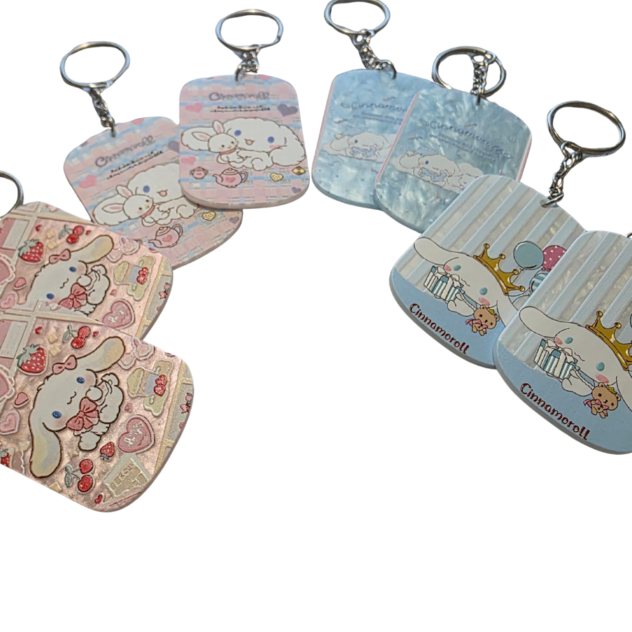 Cinna Keychain – Kawaii Anime Bag Charm & Acrylic Keyring