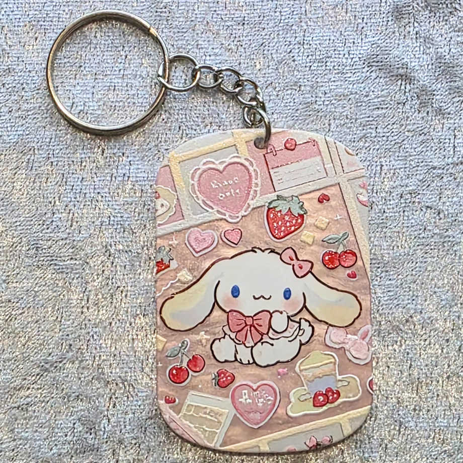 Cinna Keychain – Kawaii Anime Bag Charm & Acrylic Keyring