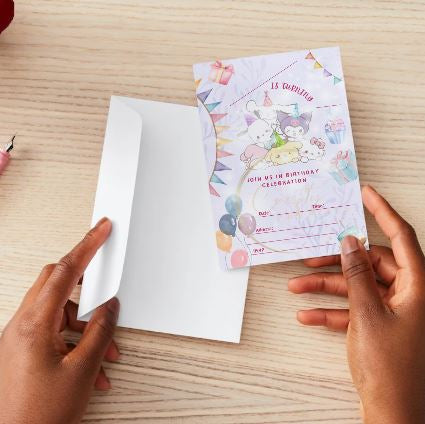 Sanrio Blank Digital Invitation | Kawaii Sanrio Party Event Invite | Instant Download