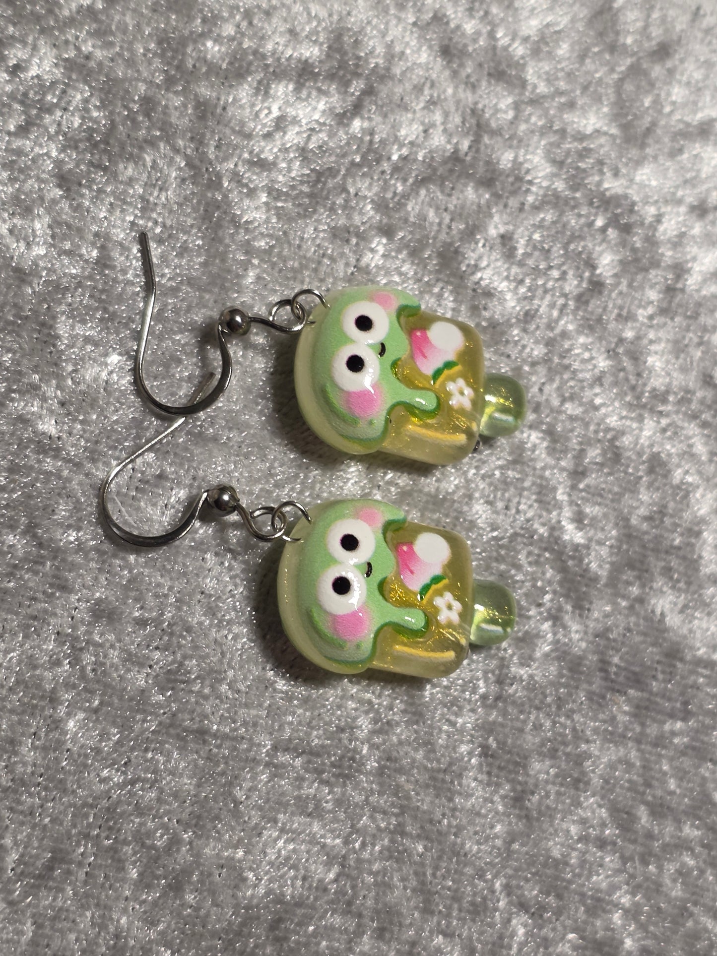 Handmade Cute Ice-cream Dangle Earrings | Kawaii Animal Jewellery