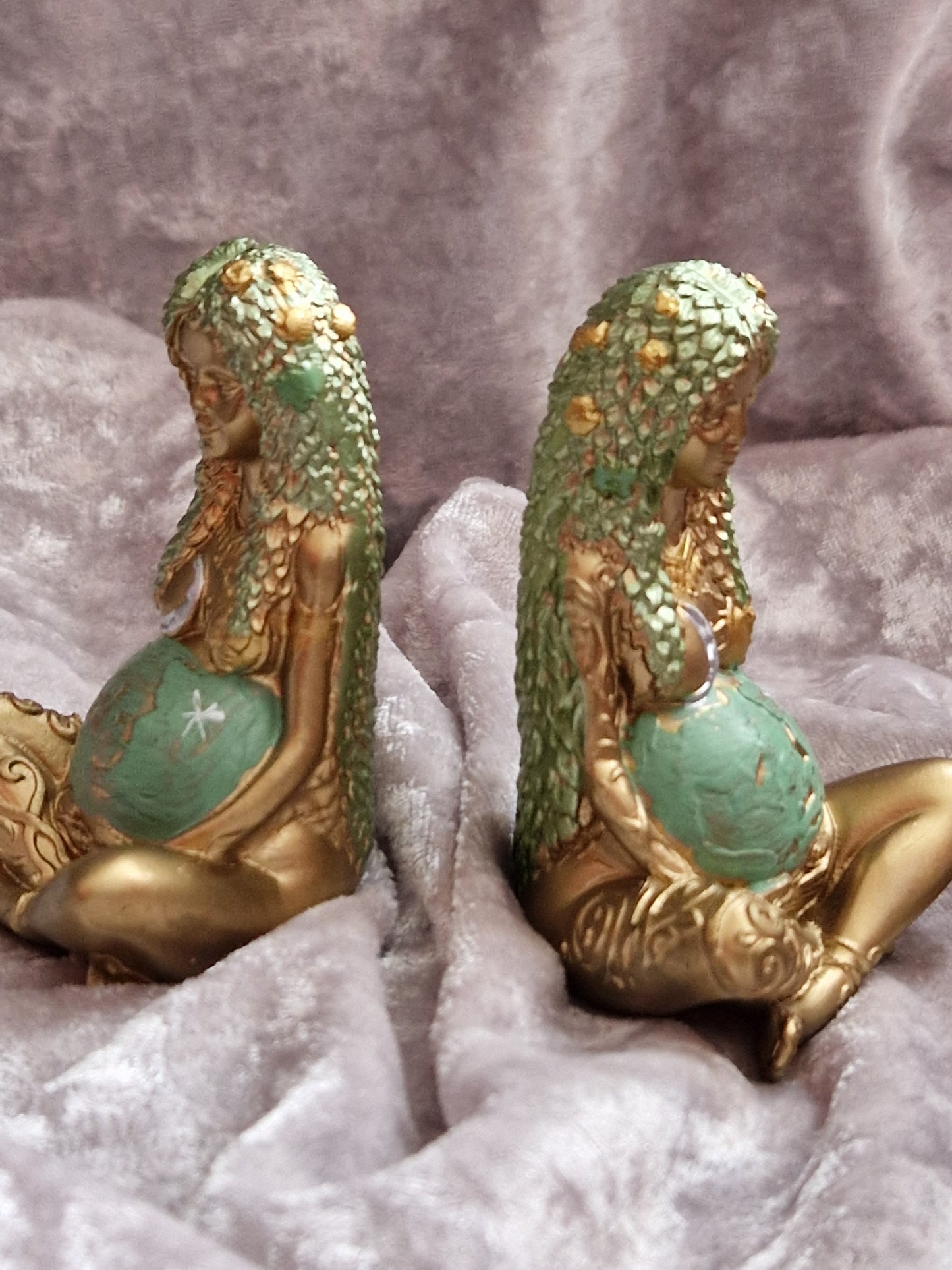 Mother Earth Statue Resin Crafts Decoration Millyear Gaia Statue Goddess of Art Desktop Ornament Sculpture Home Decoration Gifts