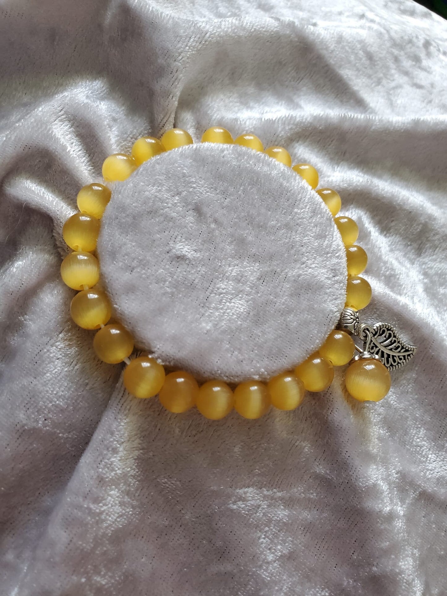 Cat Eye Healing Bracelet. Spiritual UK Handmade Chakra Bead Stretch Bracelet Jewelry. Pink, Blue, Green, Yellow and more. Free UK postage