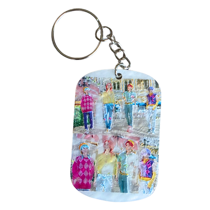 Keychain: K-POP Demon Hunters Kawaii Keyring, Saja Huntrix Theme