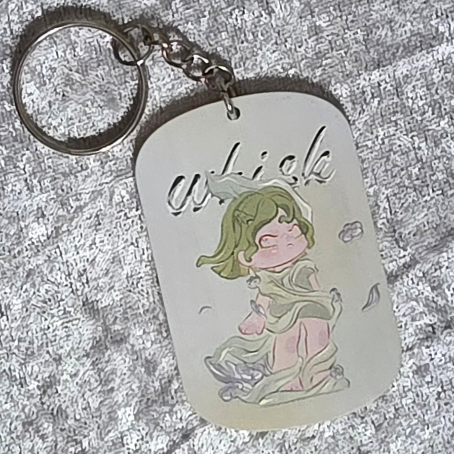 Skull Panda Keychain: Kawaii Anime Keyring, Bag Charm