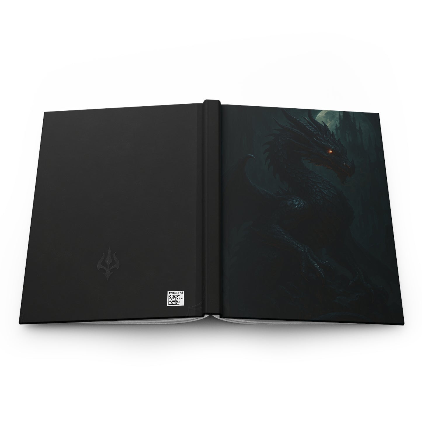 Dragon Moon Hardcover Journal — Dark Fantasy Notebook for Writers & RPG Players