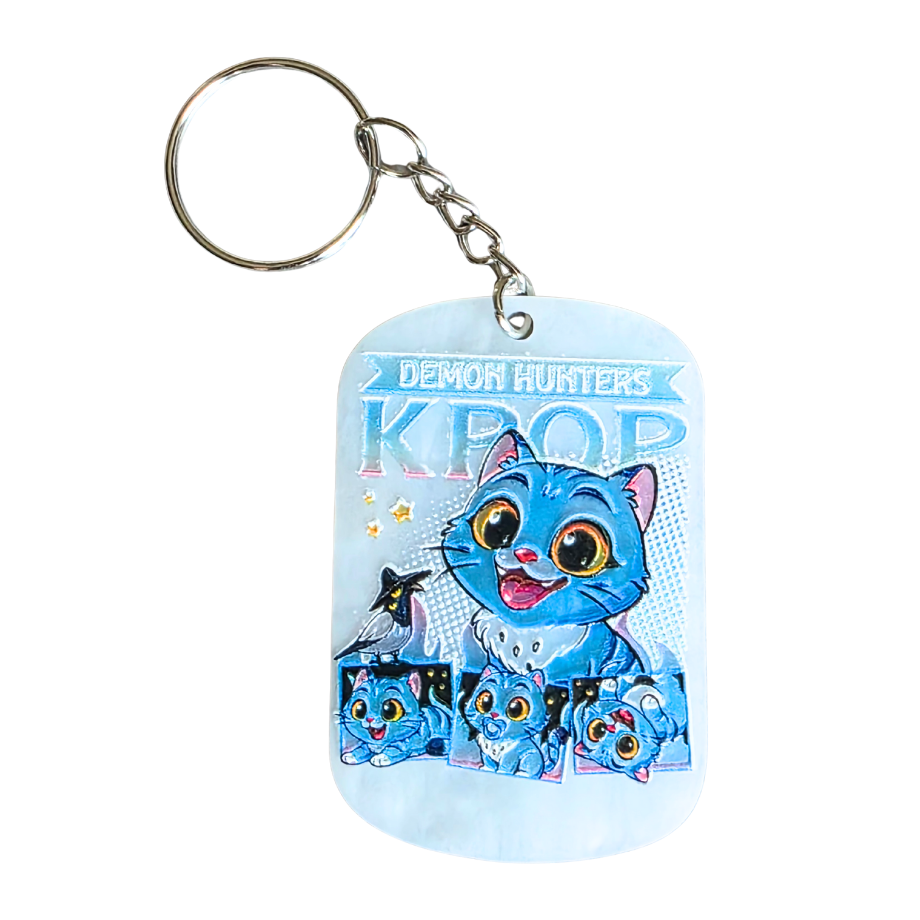 Keychain: K-POP Demon Hunters Kawaii Keyring, Saja Huntrix Theme