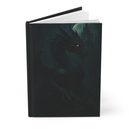 Dragon Moon Hardcover Journal — Dark Fantasy Notebook for Writers & RPG Players
