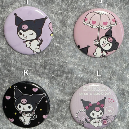 Kawaii Ku Badge Pins Backpack Decoration Children Birthday Gifts Cartoon Broch