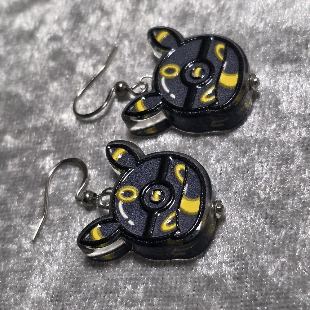 Handmade Poke Ball Dangle Earrings | Kawaii Animal Jewellery