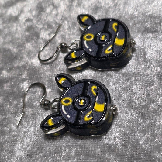 Handmade Poke Ball Dangle Earrings | Kawaii Animal Jewellery