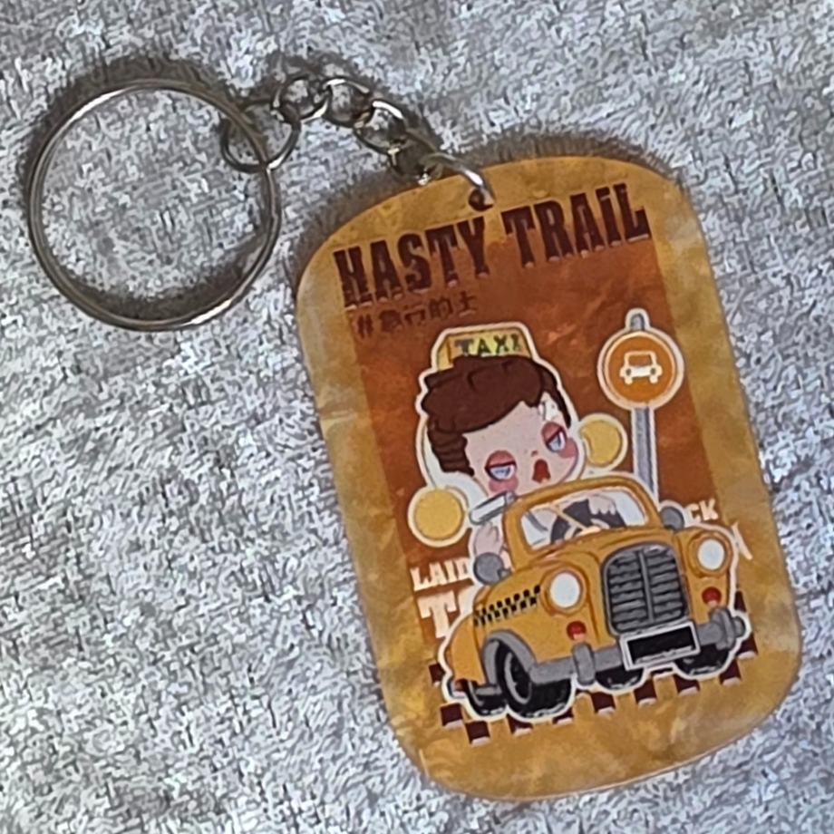 Skull Panda Keychain: Kawaii Anime Keyring, Bag Charm