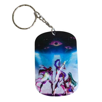 Keychain: K-POP Demon Hunters Kawaii Keyring, Saja Huntrix Theme