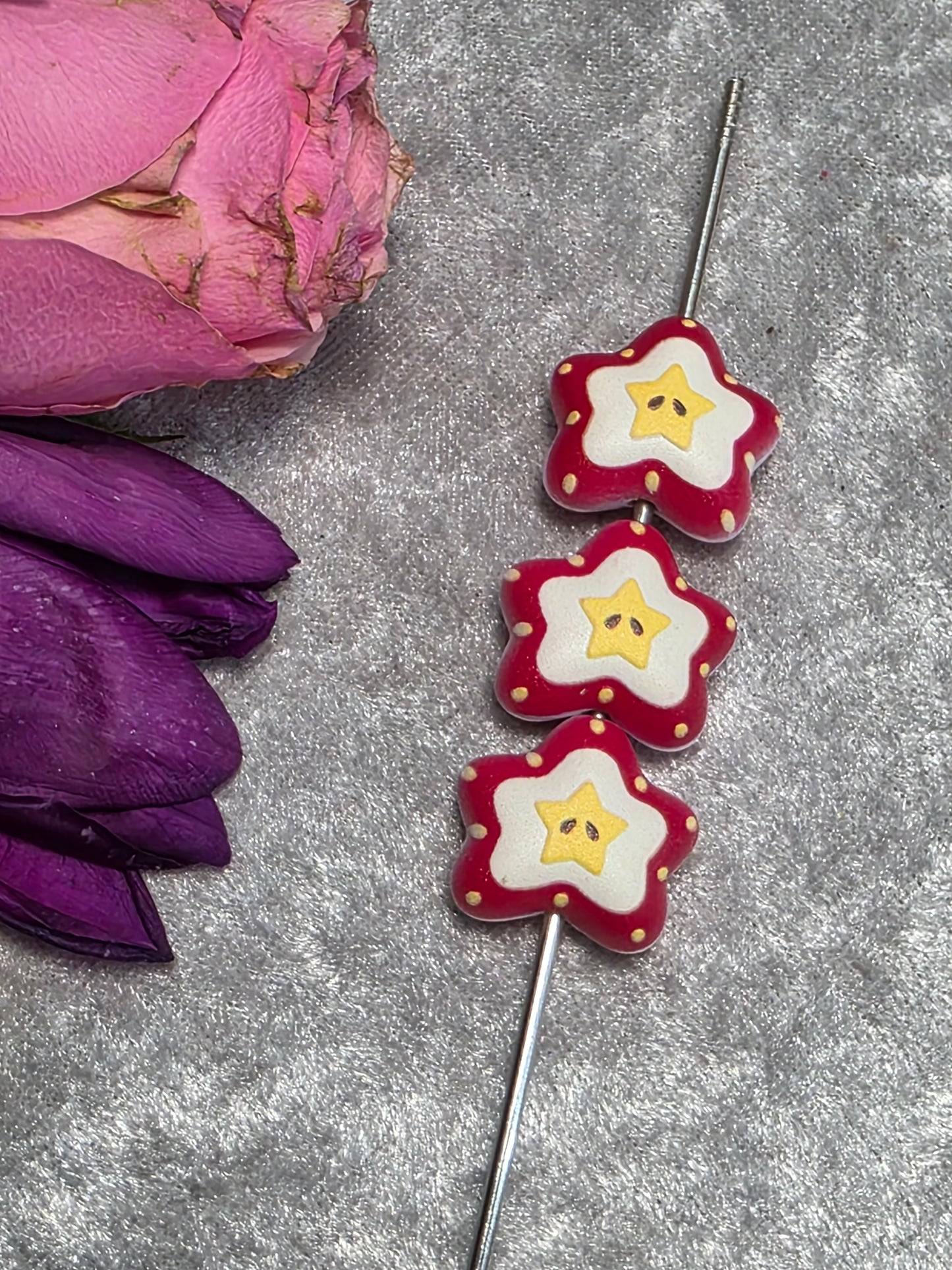 Artisan Handmade Flower shape Beads for craft ideas