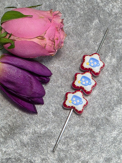 Artisan Handmade Flower shape Beads for craft ideas