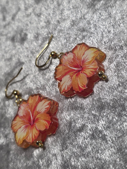 Handmade Cute Flower Dangle Earrings | Kawaii Flower Jewellery