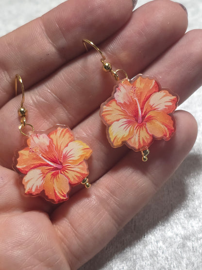 Handmade Cute Flower Dangle Earrings | Kawaii Flower Jewellery