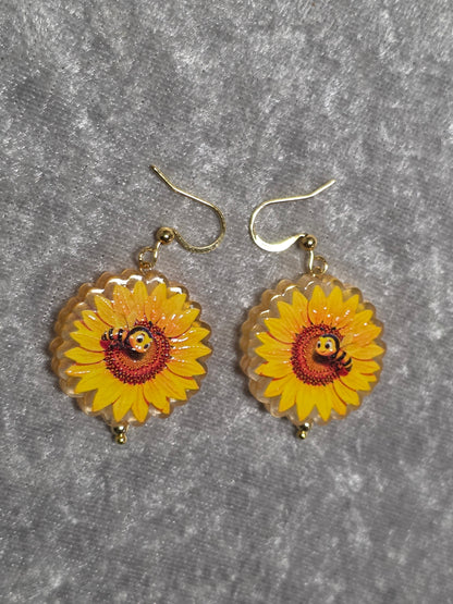 Handmade Cute Flower Dangle Earrings | Kawaii Flower Jewellery