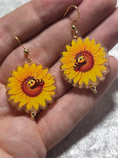 Handmade Cute Flower Dangle Earrings | Kawaii Flower Jewellery