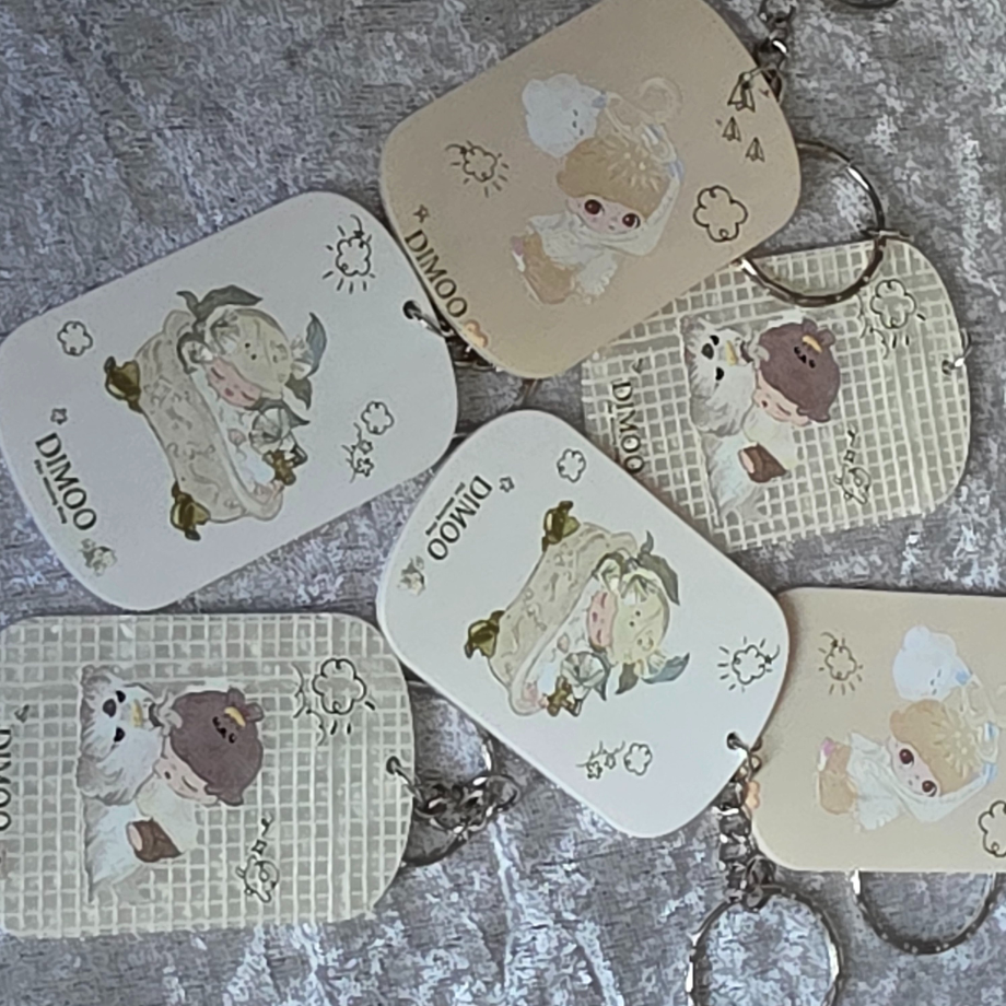 Dimoo Keychain: Kawaii Anime Keyring, Bag Charm