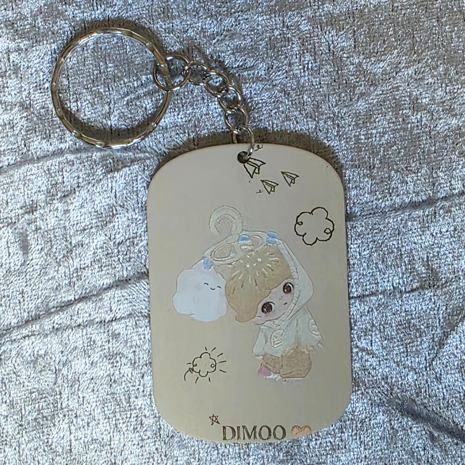 Dimoo Keychain: Kawaii Anime Keyring, Bag Charm