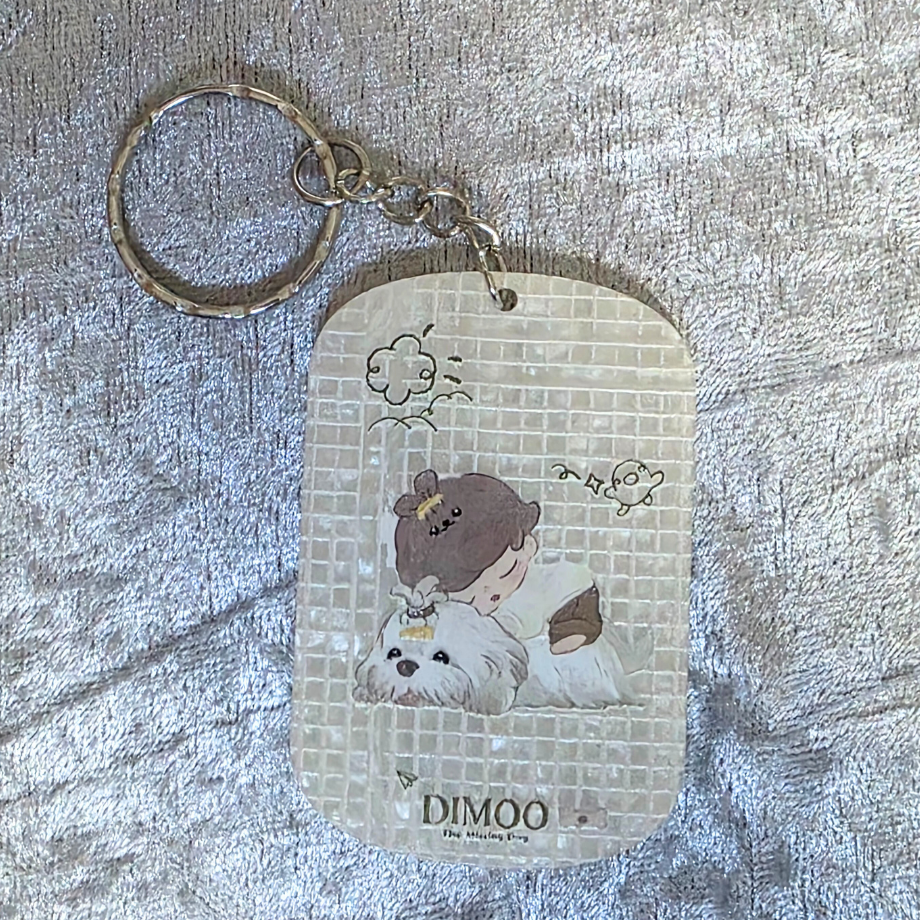 Dimoo Keychain: Kawaii Anime Keyring, Bag Charm