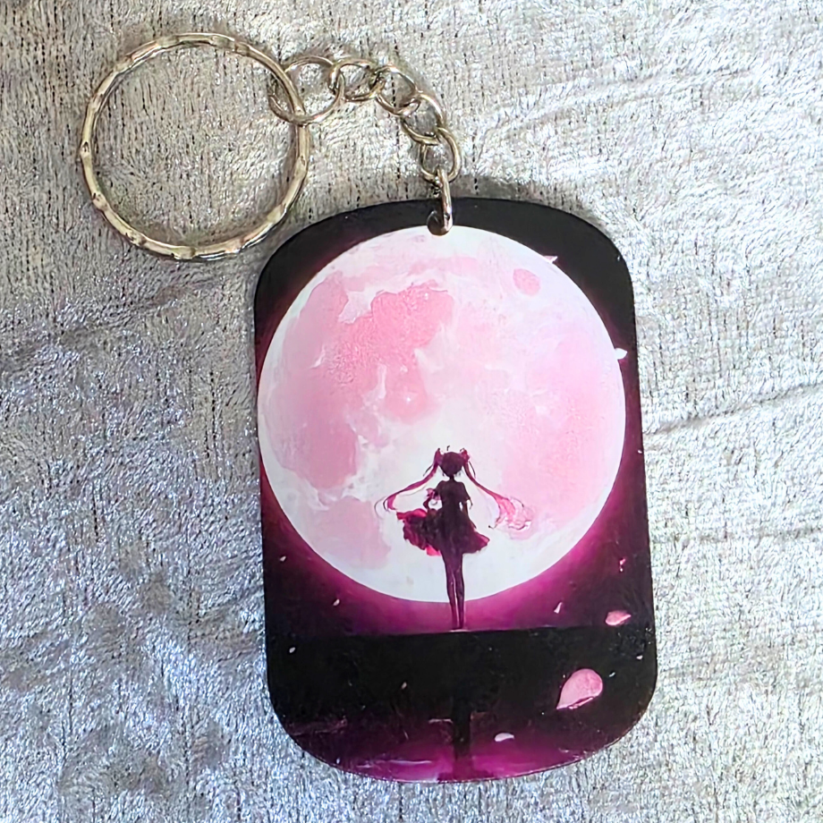 Sailor Moon Keychain: Kawaii Anime Keyring, Bag Charm