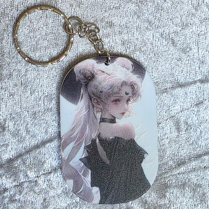 Sailor Moon Keychain: Kawaii Anime Keyring, Bag Charm