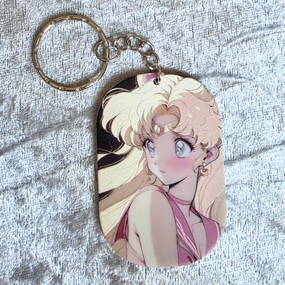 Sailor Moon Keychain: Kawaii Anime Keyring, Bag Charm