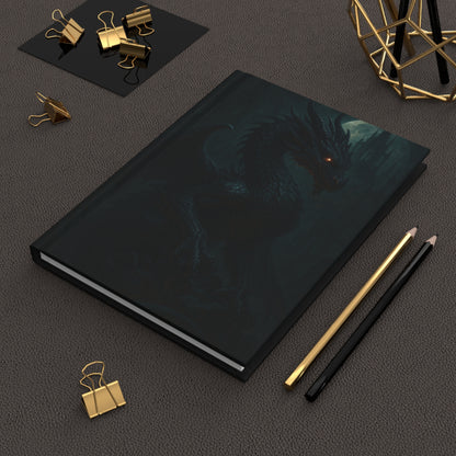 Dragon Moon Hardcover Journal — Dark Fantasy Notebook for Writers & RPG Players