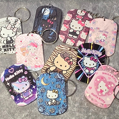 Kitty Keychain – Kawaii Anime Bag Charm & Acrylic Keyring