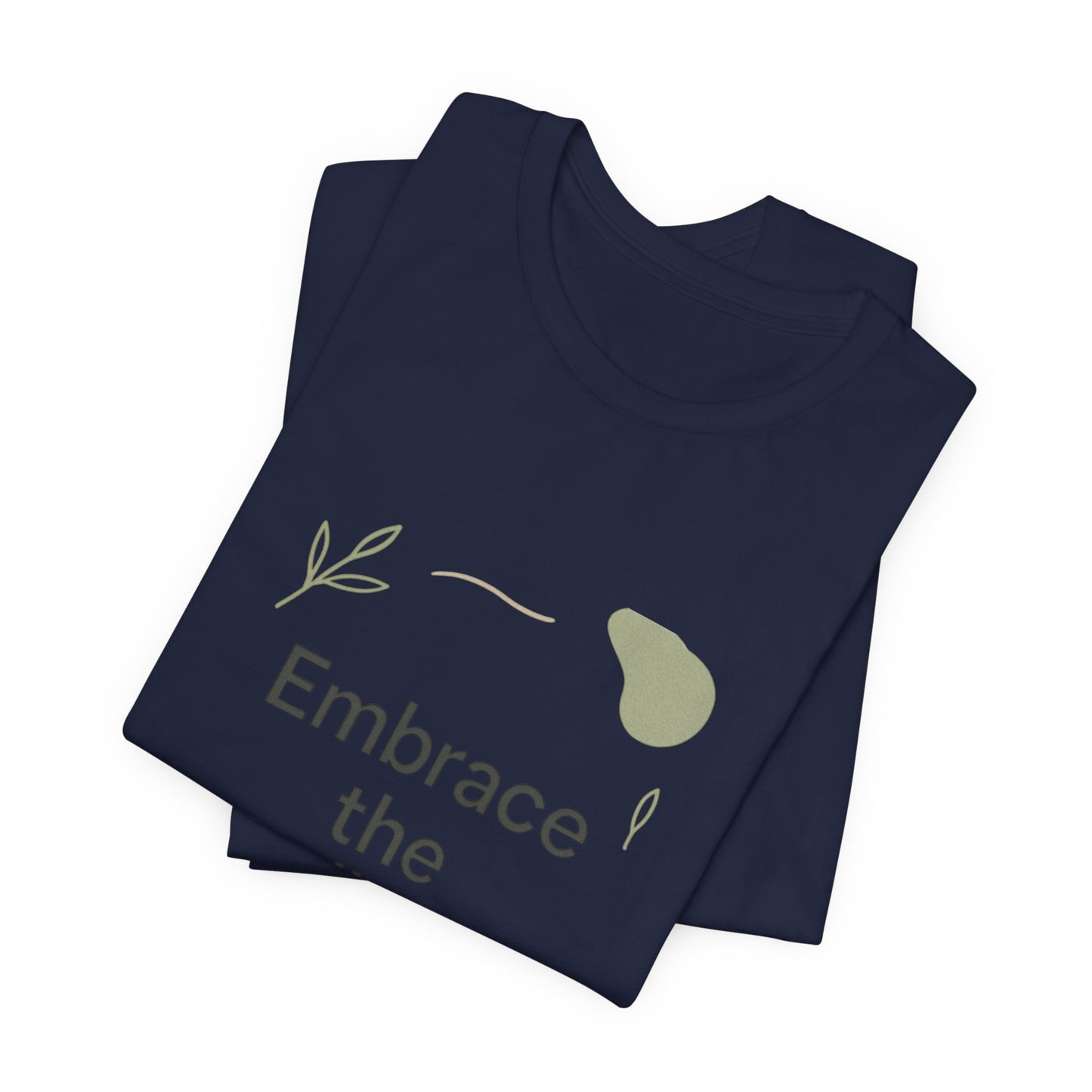 Embrace the Challenge tee | Motivational Quote Shirt, Minimal Botanical Design