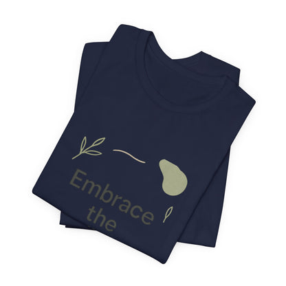Embrace the Challenge tee | Motivational Quote Shirt, Minimal Botanical Design