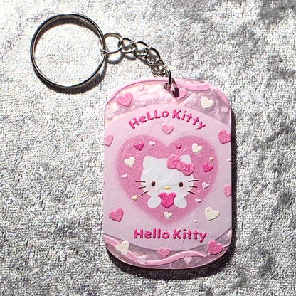 Kitty Keychain – Kawaii Anime Bag Charm & Acrylic Keyring