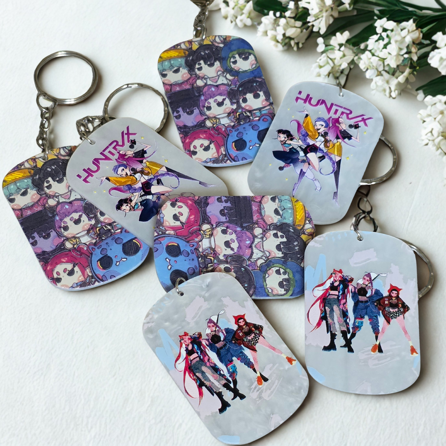KPop Keychain: Kawaii Keyring, Saja Huntrix Theme