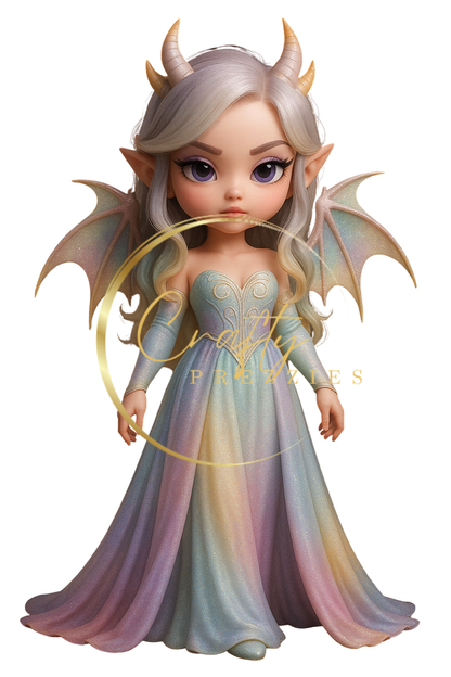 Clipart 10 PNG Bundle – Dragon Girls & Boys (Digital Download)