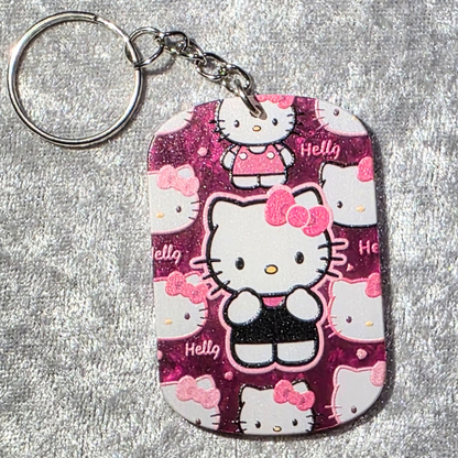 Kitty Keychain – Kawaii Anime Bag Charm & Acrylic Keyring