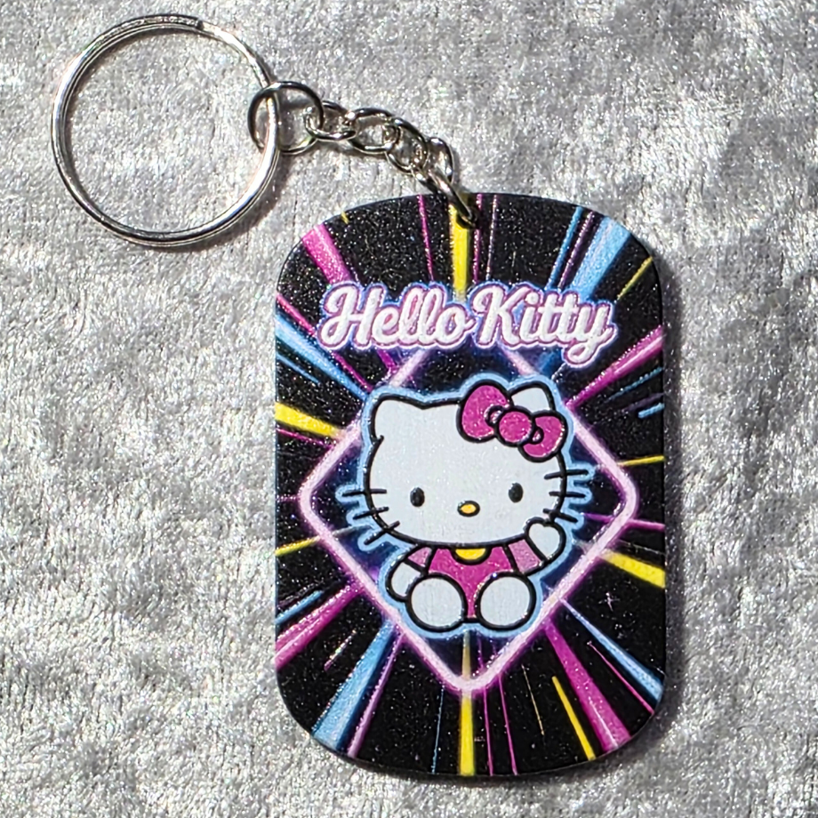 Kitty Keychain – Kawaii Anime Bag Charm & Acrylic Keyring