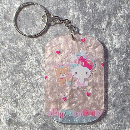 Kitty Keychain – Kawaii Anime Bag Charm & Acrylic Keyring