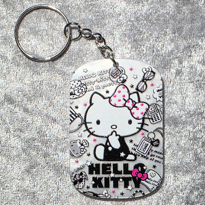 Kitty Keychain – Kawaii Anime Bag Charm & Acrylic Keyring
