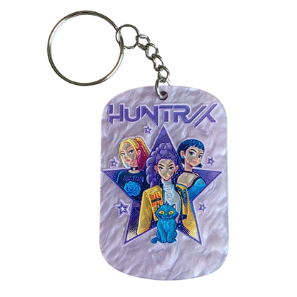 Keychain: K-POP Demon Hunters Kawaii Keyring, Saja Huntrix Theme